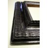 ANTICA CORNICE GUILLOCHE' LEGNO EBANIZZATO 51,5x61cm EPOCA '800