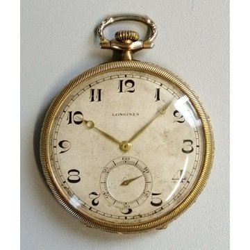 ANTICO OROLOGIO TASCA Longines CAL. 18.79M meccanico ANNI 40 OLD POCKET WATCH