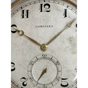 ANTICO OROLOGIO TASCA Longines CAL. 18.79M meccanico ANNI 40 OLD POCKET WATCH