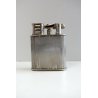 ACCENDINO VINTAGE ZENITH 5050 ARGENTATO BUTANE GAS TABLE LIGHTER '80 Funzionante