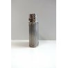 ACCENDINO VINTAGE ZENITH 5050 ARGENTATO BUTANE GAS TABLE LIGHTER '80 Funzionante