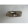 ACCENDINO VINTAGE ZENITH 5050 ARGENTATO BUTANE GAS TABLE LIGHTER '80 Funzionante