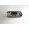 ACCENDINO VINTAGE ZENITH 5050 ARGENTATO BUTANE GAS TABLE LIGHTER '80 Funzionante