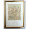 Lotto 4 QUADRI C.Zapelloni DISEGNI PAESAGGIO SCHIZZI MATITA PENNA Craveggia 1956