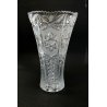 ANTICO VASO CRISTALLO BOEMIA MOLATO DECORO STELLA VINTAGE CRYSTAL VASE '900
