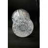 ANTICO VASO CRISTALLO BOEMIA MOLATO DECORO STELLA VINTAGE CRYSTAL VASE '900
