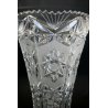 ANTICO VASO CRISTALLO BOEMIA MOLATO DECORO STELLA VINTAGE CRYSTAL VASE '900