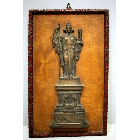 TARGA FREGIO Ignoto Militi BASSORILIEVO SCULTURA BRONZO Altare della Patria ROMA