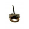 ANTICO LUCCHETTO FERRO BATTUTO FUNZIONANTE CATENACCIO PADLOCK IRON KEY '800