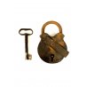 ANTICO LUCCHETTO FERRO BATTUTO FUNZIONANTE CATENACCIO PADLOCK IRON KEY '800
