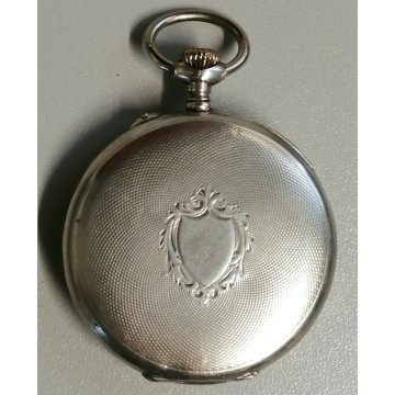 ANTICO OROLOGIO TASCA Vigilant ARGENTO 800 meccanico ANNI 40 OLD POCKET WATCH
