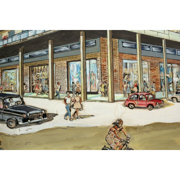 SCHIZZO PITTORICO PROSPETTIVA  A.Colla PRESENTAZIONE PROGETTO PALAZZO ARONA 'A