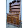 ANTICA PIATTAIA CREDENZA NOVECENTO PIEMONTESE PRIMI 1900 LEGNO BAROCCO DISPENSA 