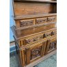 ANTICA PIATTAIA CREDENZA NOVECENTO PIEMONTESE PRIMI 1900 LEGNO BAROCCO DISPENSA 