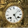 ANTICO OROLOGIO TAVOLO BRONZO DORATO PARIGINA WATCH PITTORE 1800 PENDOLO EPOCA