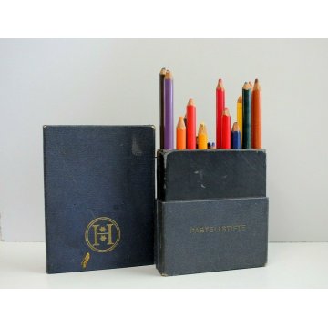 ANTICA SCATOLA PASTELLI KOH-I-NOOR ETUI N°1612 di Carlo Zapelloni MATITE '900 