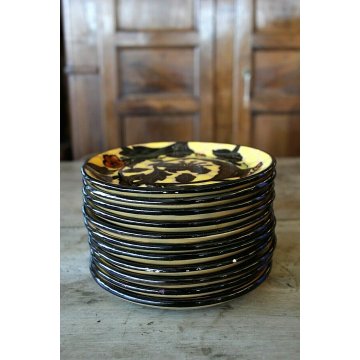 ANTICO SERVIZIO TE CAFFE TAZZE PORCELLANA M.G.A. Mazzotti Giuseppe Albisola DECO