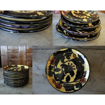 ANTICO SERVIZIO TE CAFFE TAZZE PORCELLANA M.G.A. Mazzotti Giuseppe Albisola DECO
