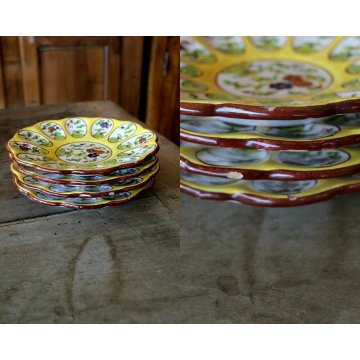 ANTICO SERVIZIO TE CERAMICA  Alba Docilia TEIERA ZUCCHERIERA LATTIERA PIATTINI  