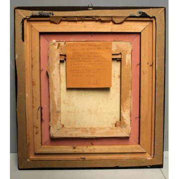 ANTICO QUADRO OLIO TELA De Simone Strade SOBBORGO Parigi NEO IMPRESSIONISTA '70