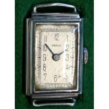 BACHECA legno MOGANO 4 pz. ANTICO OROLOGIO TASCA MONACHINA argento 800 polso OLD