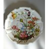 ANTICO GRANDE PIATTO CERAMICA Nove Bassano PARATA CENTROTAVOLA PORTATA FIORI 900