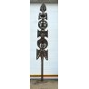 RARA ENORME TOTEM SCULTURA Roberto Aloi 1950 FERRO DESIGN OPERA D'ARTE METALLO 