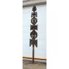 RARA ENORME TOTEM SCULTURA Roberto Aloi 1950 FERRO DESIGN OPERA D'ARTE METALLO 