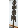 RARA ENORME TOTEM SCULTURA Roberto Aloi 1950 FERRO DESIGN OPERA D'ARTE METALLO 