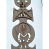 RARA ENORME TOTEM SCULTURA Roberto Aloi 1950 FERRO DESIGN OPERA D'ARTE METALLO 