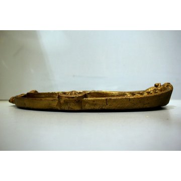 ANTICO SPECCHIO PARETE LEGNO INTAGLIATO ORO BAROCCO '800