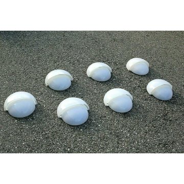 LOTTO N° 7 APPLIQUE WALL LAMP Vico Magistretti MANIA Artemide POLICARBONATO 24cm