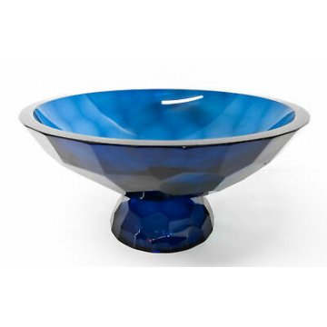 FONTANA ARTE GRANDE VASO CENTROTAVOLA DESIGN ERWIN BURGER VETRO VINTAGE 1950 FX