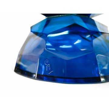 FONTANA ARTE GRANDE VASO CENTROTAVOLA DESIGN ERWIN BURGER VETRO VINTAGE 1950 FX