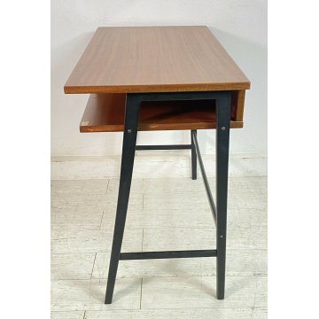 SCRIVANIA DESIGN FRABER MOBILI SCRITTOIO ANNI 50/60 VINTAGE LEGNO 1960 