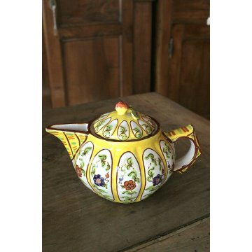 ANTICO SERVIZIO TE CERAMICA  Alba Docilia TEIERA ZUCCHERIERA LATTIERA PIATTINI  