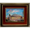 COPPIA QUADRO OLIO Voltolino Fontani PAESAGGIO CASALE TOSCANA ESPRESSIONISMO 900