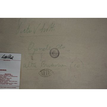 GRANDE QUADRO OLIO TELA Pietro Virgilio Lietti PAESAGGIO MONTANO ALTA BRIANZA 