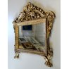 ANTICO SPECCHIO SPECCHIERA CARTAGLORIA CORNICE INTAGLIATA DORATA FOGLIA ORO '700