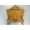 ANTICO SPECCHIO SPECCHIERA CARTAGLORIA CORNICE INTAGLIATA DORATA FOGLIA ORO '700