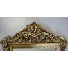 ANTICO SPECCHIO SPECCHIERA CARTAGLORIA CORNICE INTAGLIATA DORATA FOGLIA ORO '700