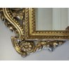 ANTICO SPECCHIO SPECCHIERA CARTAGLORIA CORNICE INTAGLIATA DORATA FOGLIA ORO '700