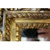 ANTICO SPECCHIO SPECCHIERA CARTAGLORIA CORNICE INTAGLIATA DORATA FOGLIA ORO '700