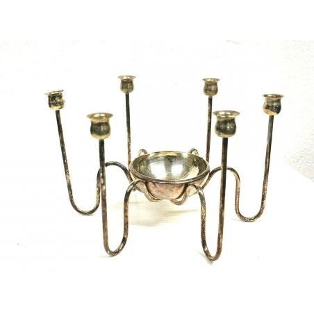 CANDELIERE IN ARGENTO DESIGN Lino Sbattini per Christofle MODERN CANDLE HOLDERS 