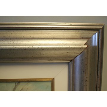 ANTICO QUADRO OLIO TELA  Aldo Cairo '75 PAESAGGIO INVERNALE CASE NEVE Pallanza