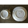 ANTICO SERVIZIO TE CERAMICA Limoges France 12pers TAZZE PIATTINI DECORO FLOREALE