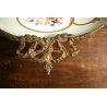 ANTICO VASSOIO PORCELLANA Limoges ALZATA PORTA FRUTTA BOUQUET FIORI FRANCE '900