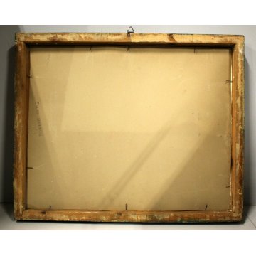 ANTICO QUADRO ACQUERELLO CARTA Enzo Morelli PAESAGGIO COLLINARE UMBRIA ASSISI 44