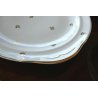 SERVIZIO TEA VINTAGE 7 TAZZE PORCELLANA Limoges France PORAL FOGLIE BORDO ORO