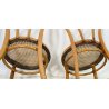 ANTICA COPPIA SEDIA PAGLIA DI VIENNA THONET LEGNO FAGGIO CHAIR EPOCA PRIMI 1900 